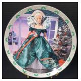 1995 Enesco Limited Edition Plate - "Happy Holidays Barbie, 1995"