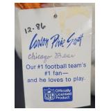Carson Pirrie Scott Chicago Cub Bear NFL 1986