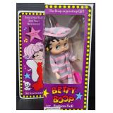 Betty Boop Fashion Doll Pink and Gray Stripe Outfit NIB