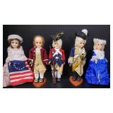 Carlson Dolls Lot of 6 Liberty Collection like new