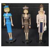 Ashton Drake Barbie Ornaments New with Box 1995 Set of 4