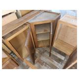 Oak kitchen cabinets set with Coutertops sink and faucet