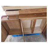 Oak kitchen cabinets set with Coutertops sink and faucet