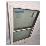 36" x 54" sunrise oak double hung vinyl window