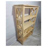 Unfinished x bookcase