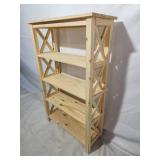 Unfinished x bookcase