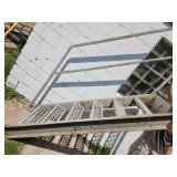 6 step steel staircase