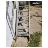 6 step steel staircase