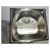 24" stainless steel sink