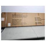 72" x 18" stainless steel work surface
