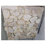 18 sheets Dorado pebble tumbled mosiac tile
