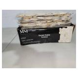 18 sheets Dorado pebble tumbled mosiac tile