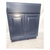 27" blue vanity cabinet