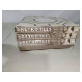 4 boxes peel and stick Vinyl tile flooring