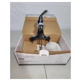 2 chrome single handle bathroom faucets