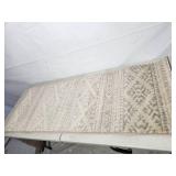 2x9 ivory light grey runner rug