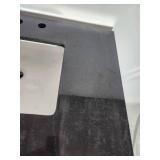 36x22 espresso vanity with granite sink top