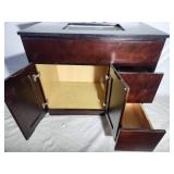 36x22 espresso vanity with granite sink top
