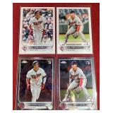 (4) Topps Jose Miranda Rookie Cards - Base & Chrome