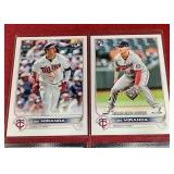 (4) Topps Jose Miranda Rookie Cards - Base & Chrome