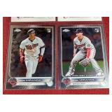 (4) Topps Jose Miranda Rookie Cards - Base & Chrome