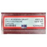 2017 Bowman Chrome Draft Cristian Pache - PSA 10