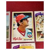 (4) Vintage Red Sox Legends Cards - Yaz & Fisk