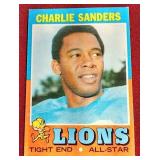 1971 Topps Charlie Sanders Rookie Card - HOFer!