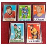 (5) 1970-71 Topps Hockey Cards