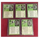 (5) 1970-71 Topps Hockey Cards