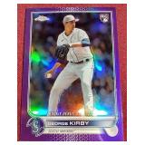 2022 Topps Chrome George Kirby Purple Refractor Rookie Card