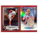 (2) 2022 Topps Hunter Greene Rookie Cards