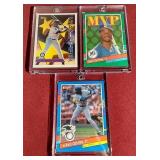 (3) Ken Griffey Jr. Cards in One Touch Cases