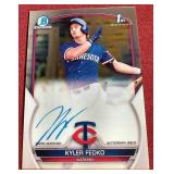 2023 Bowman Chrome Kyler Fedko Autograph Prospect Card - 1st Bowman