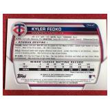 2023 Bowman Chrome Kyler Fedko Autograph Prospect Card - 1st Bowman