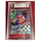 2019 Donruss Dominators Patrick Mahomes Card - BCG 8