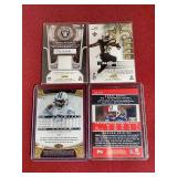 (4) NFL Jersey/Autograph Cards