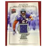 Ray Lewis Game-Used Jersey Card