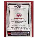 2009 Topps Finest Joe Mauer Blue Refractor Card - #d/399