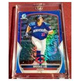 2023 Bowman Chrome Brooks Lee Shimmer Refractor Prospect Card - #d/150