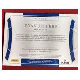 2022 National Treasures Ryan Jeffers Jersey Autograph Card