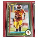 (2) 2023 Chronicles Classics Jordan Addison Rookie Cards - Base & Silver Prizm
