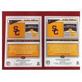 (2) 2023 Chronicles Classics Jordan Addison Rookie Cards - Base & Silver Prizm
