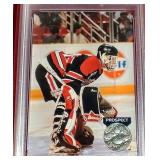 1991-92 Pro Set Platinum Dominik Hasek Rookie Card - PSA 9