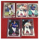 (5) Different Bowman Brooks Lee Cards - Includes 1st Bowman