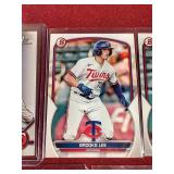 (5) Different Bowman Brooks Lee Cards - Includes 1st Bowman