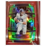 2021 Select Ryan Tannehill Die-Cut Green Prizm - GMA 9 #d/349