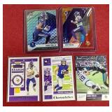 (5) Adam Thielen Cards - Mosaic Prizm & Color Burst