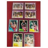 (9) 1981-82 Topps Basketball Cards - Mostly Stars & HOFers