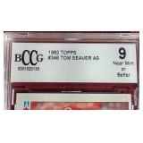 1982 Topps Tom Seaver Card - BCCG 9